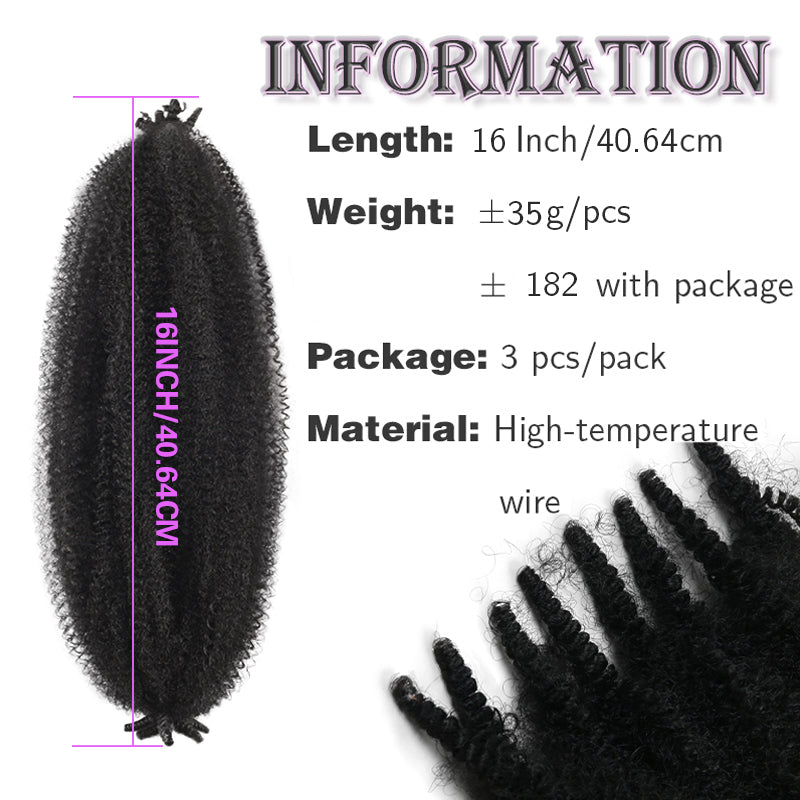 OUTRE X-PRESSION Afro Kinky Twist Braids Extension (16-Inch)
