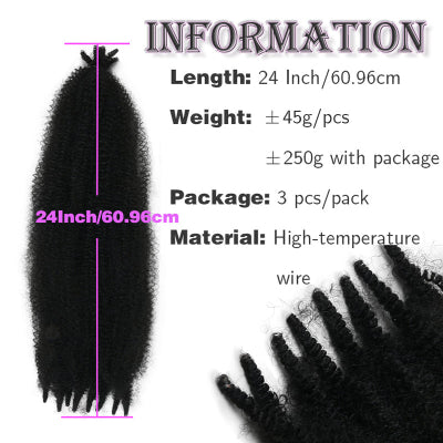 OUTRE X-PRESSION Afro Kinky Twist Braids Extension (24-Inch )