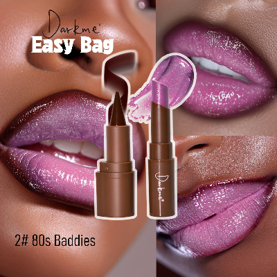 DARKME Waterproof Pearlescent Lip-Liner and Gloss Lipstick Set (1bag)