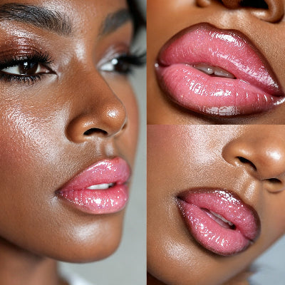 YOUNG VISION 2pcs Lips Makeup With Shimmer Lip Gloss & Matte Lip Liner - (1pcs)