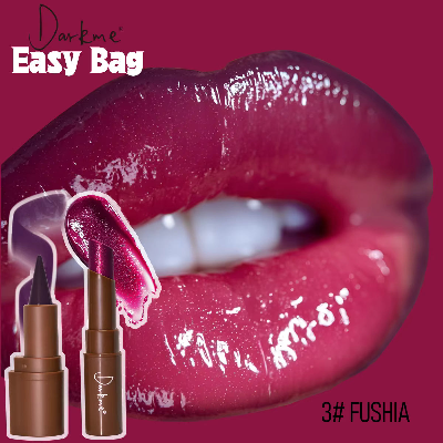 DARKME Waterproof Pearlescent Lip-Liner and Gloss Lipstick Set (1bag)