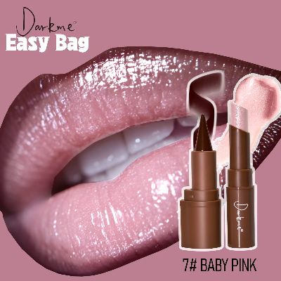 DARKME Waterproof Pearlescent Lip-Liner and Gloss Lipstick Set (1bag)