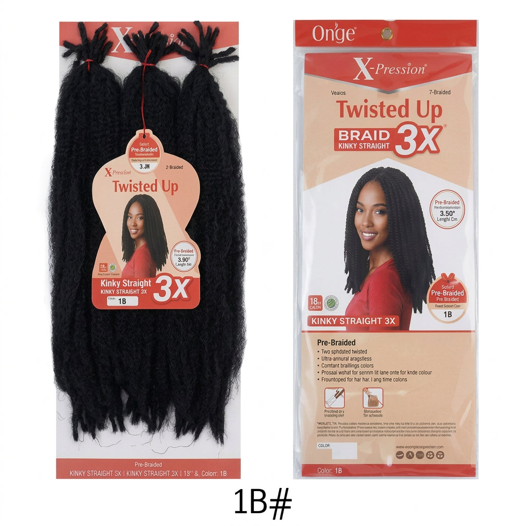 OUTRE X-PRESSION Afro Kinky Twist Braids Extension (16-Inch)