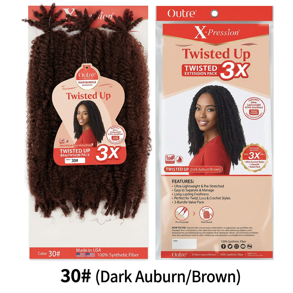 OUTRE X-PRESSION Afro Kinky Twist Braids Extension (16-Inch)