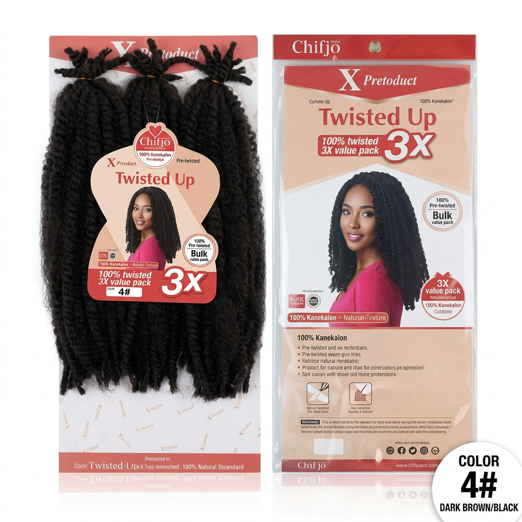 OUTRE X-PRESSION Afro Kinky Twist Braids Extension (16-Inch)