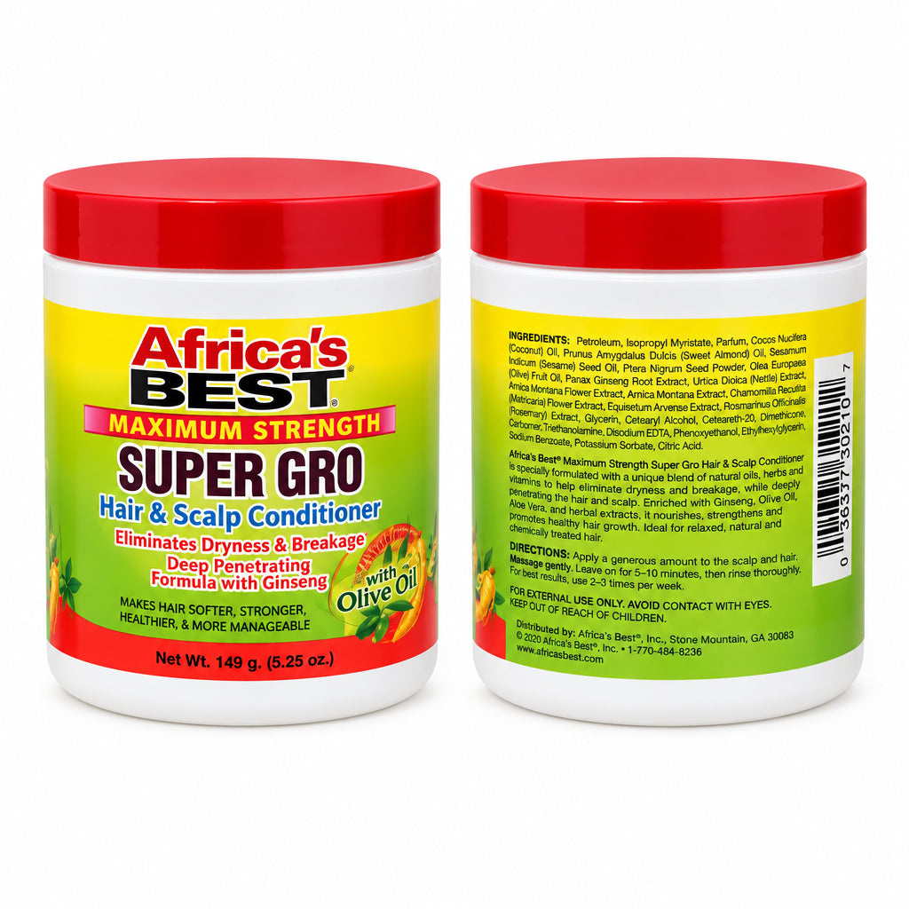 AFRICA'S BEST Maximum Strength Super Gro Hair & Scalp Conditioner, 5.25 oz