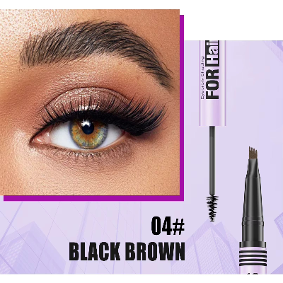 HELLOKISS 2-in-1 Waterproof Gel with Four Fine Tip Eyebrow Enhancer Pencil (1pc)
