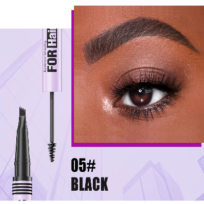 HELLOKISS 2-in-1 Waterproof Gel with Four Fine Tip Eyebrow Enhancer Pencil (1pc)