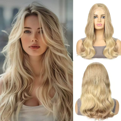 22-Inch Body Wave Synthetic Hair High Temperature Fiber Wig (#T10/15)