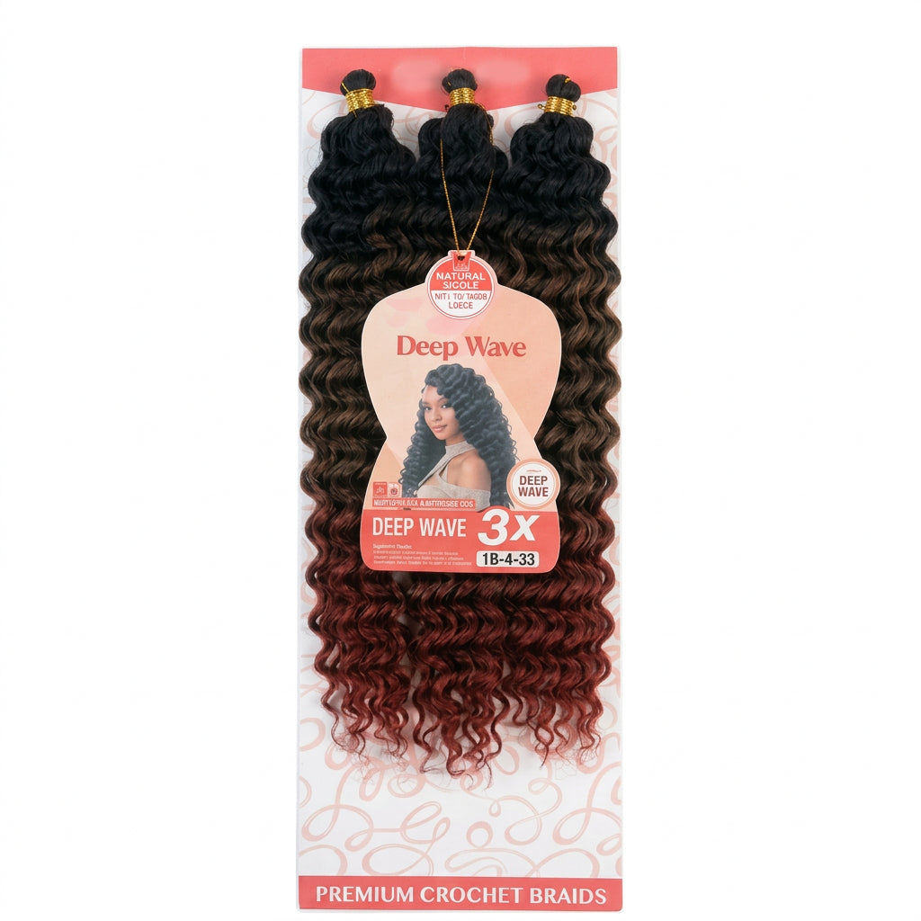 OUTRE X-PRESSION Deep Wave Crochet Braid Extension (24-Inch)
