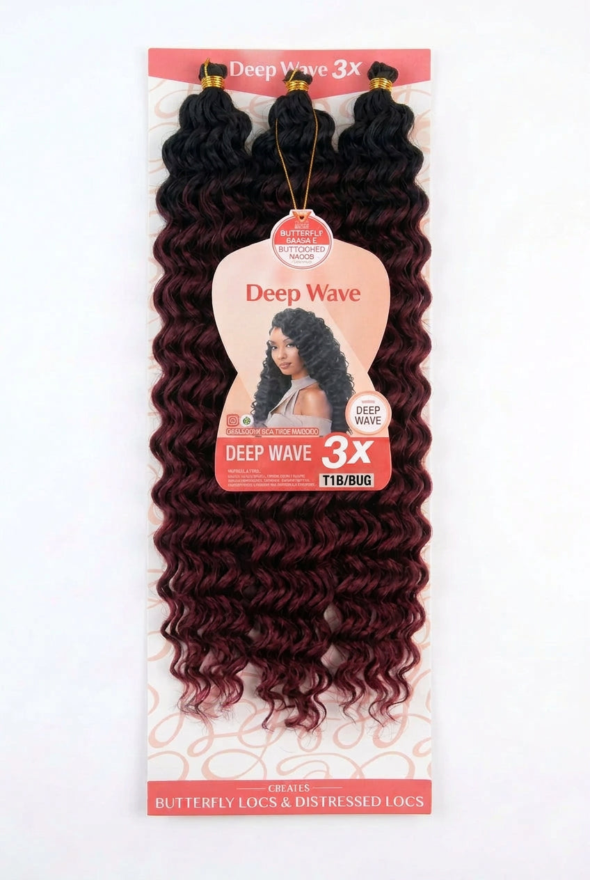 OUTRE X-PRESSION Deep Wave Crochet Braid Extension (24-Inch)