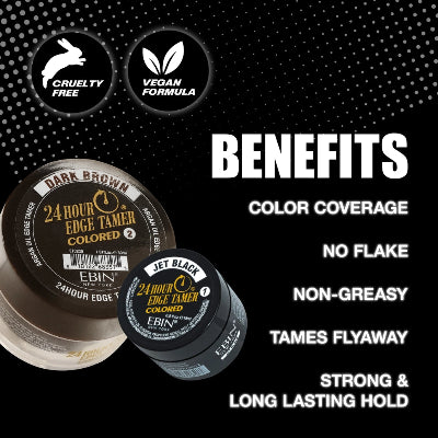 EBIN New York 24 Hour Control Edge Tamer - Natural Black (1.01 oz)