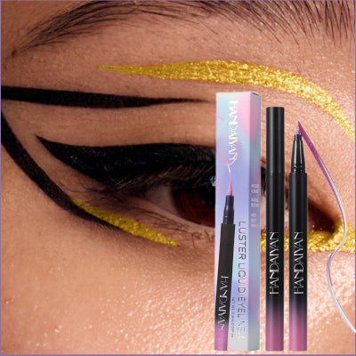 HANDAIYAN Mini Metallic Luster Smudgeproof and Waterproof Liquid Eyeliner (1pc)