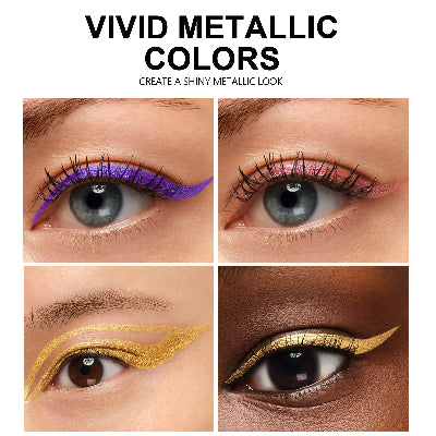 HANDAIYAN Mini Metallic Luster Smudgeproof and Waterproof Liquid Eyeliner (1pc)