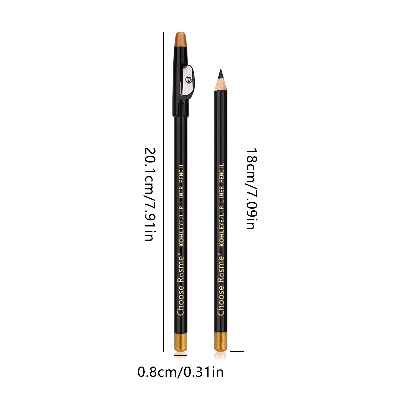 KOHL Waterproof Brow & Lip Liner Pencil with Sharpener Cap (Deepcoffee)