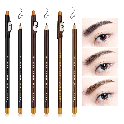 KOHL Waterproof Brow & Lip Liner Pencil with Sharpener Cap (Deepcoffee)