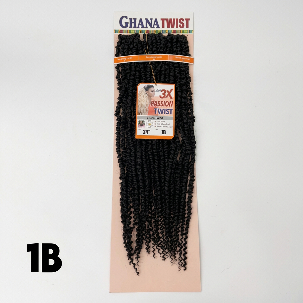 3X Ghana Twist Passion Twist Crochet Hair (24-Inch)