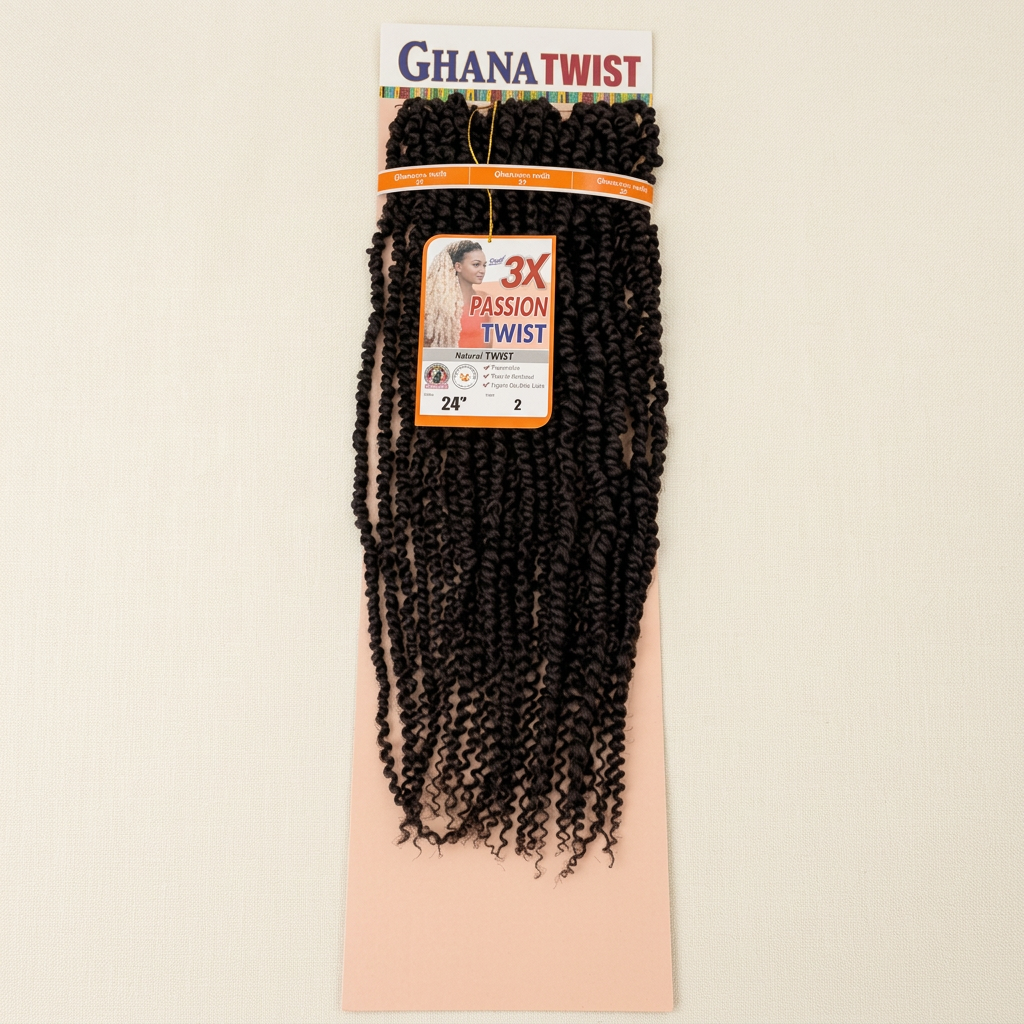 3X Ghana Twist Passion Twist Crochet Hair (24-Inch)