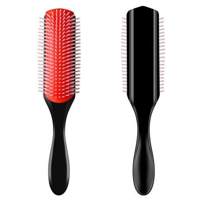 Detangle Hair Brush With 9 Row Comb Teeth for Men and Women (1pc)