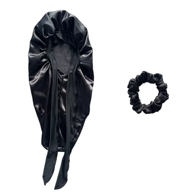 Long Satin and Scrunchies Set Bonnet (1pc)