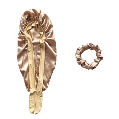 Long Satin and Scrunchies Set Bonnet (1pc)