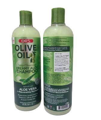 ORS Olive Oil Moisture Restore Creamy Aloe Shampoo Infused with Aleo Vera (16 oz)