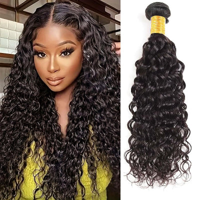 20-Inch Water Wave Synthetic Hair Bundles (3-Bundles /#1B)