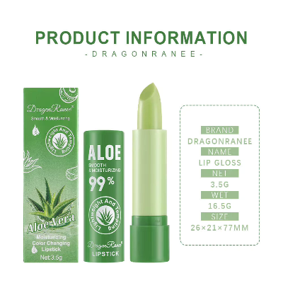 DRAGON RANEE Aloe Vera Temperature Color Change Moisturizing Lip Balm (2pc)