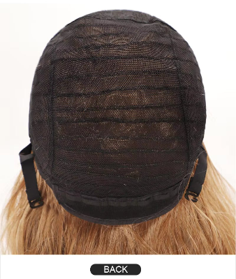 14-Inch Bone Straight Bob Synthetic Hair High-Temperature Wig (#1B)