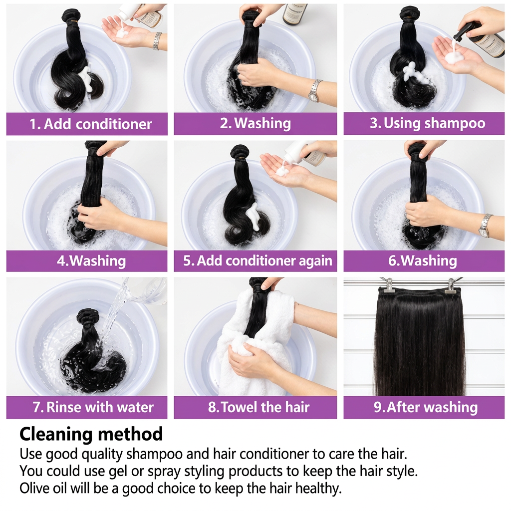 12 14 16 Inch Straight 10A Brazilian Remy 100% Human Hair Bundles (3-Bundles/#1B)