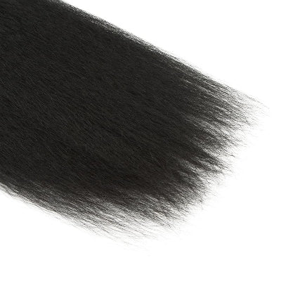 20-Inch Kinky Straight Synthetic Hair Bundles  (3-Bundles/#1B)