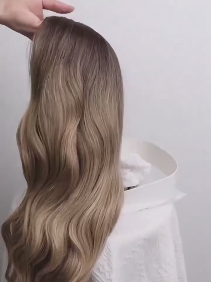 26-Inch Body Wave Curly Synthetic Hair High Temperature Fiber Wig(#R4/14/130)