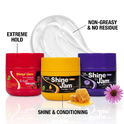 SHINE 'N JAM  Edge Control Gel (8oz)