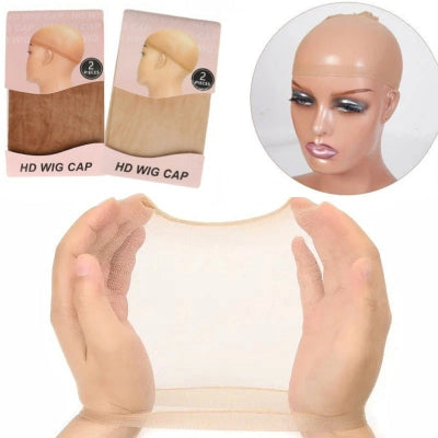 2-Pack Invisible HD Lace Wig Cap (2pcs/Bag)