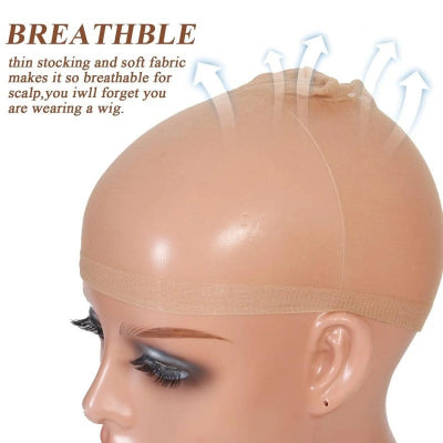 2-Pack Invisible HD Lace Wig Cap (2pcs/Bag)
