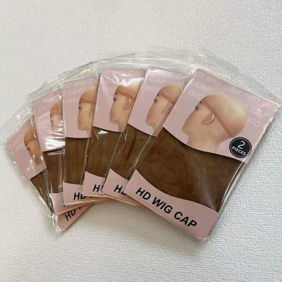 2-Pack Invisible HD Lace Wig Cap (2pcs/Bag)